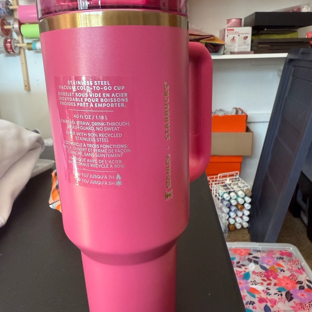 Starbucks Pink Tumbler with Straw NWT - Picture 3 of 4
